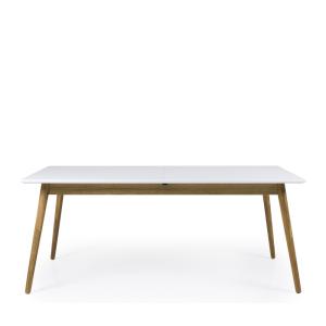 Table à manger extensible en bois 180-240x90cm blanc