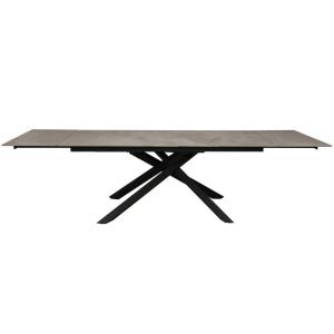 Table à manger extensible en pierre grise L280