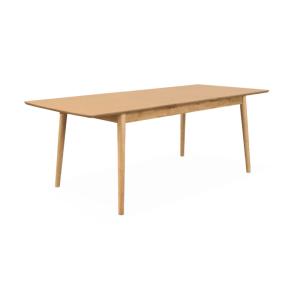 Table à manger extensible naturelle, 6 à 8 places