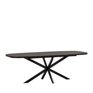 Table à manger extensible ovale 8 à 10 personnes bois et mé…