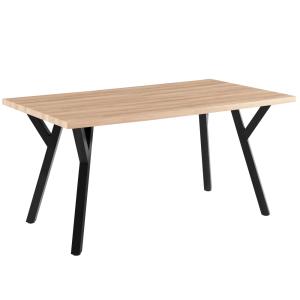 Table à manger extensible rectangulaire en MDF bois 160/240…
