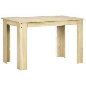Table à manger grand plateau 2-4 personnes - aspect chêne c…