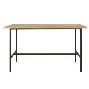 Table à manger haute professionnelle en chêne et métal noir…