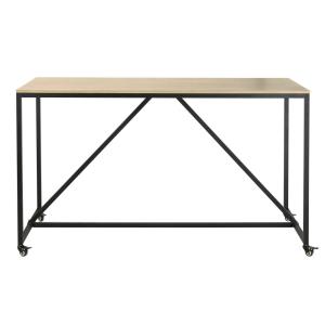 Table à manger haute professionnelles à roulettes L180