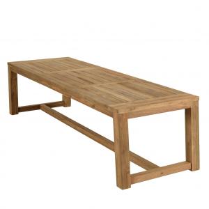 Table à manger jardin 300x95cm teck recyclé couleur naturel…
