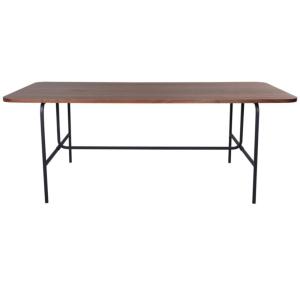 Table à manger minimaliste en bois et métal 200cm MISKA