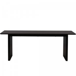 Table à manger moderne en bois noir