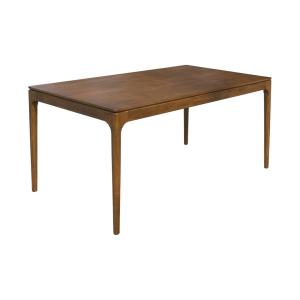 Table à manger noyer bois d'hévéa 6 places