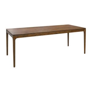 Table à manger noyer bois d'hévéa 8 places