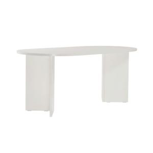 Table à manger ovale 180 cm blanche