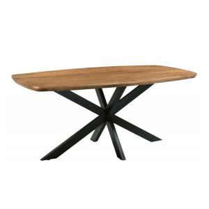 Table à manger Ovale 6/8 personnes, L.180 cm, Manguier mass…