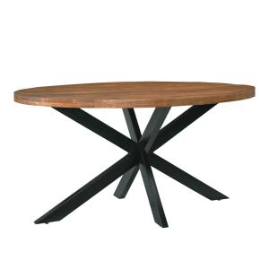 Table à manger ovale 8/10 personnes 210 cm en bois massif