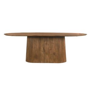 Table à manger Ovale 8 personnes 200 cm en bois massif