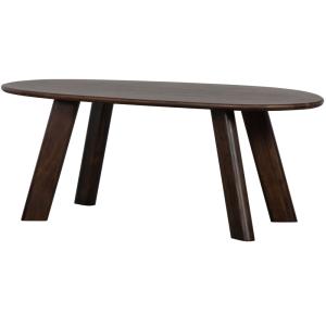 Table à manger ovale en manguier 5 personnes, 200x100 cm