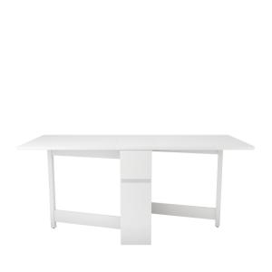 Table à manger pliable en bois 170x90cm blanc