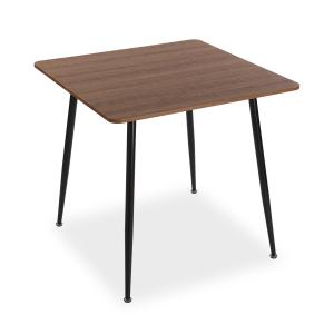 Table à manger pour 4 personnes en aggloméré et métal marro…