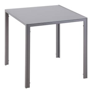 Table à manger pour 4 personnes plateau en verre trempé gri…