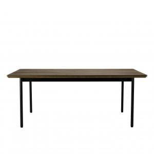 Table à manger rectangle 200x100cm pieds métal noir