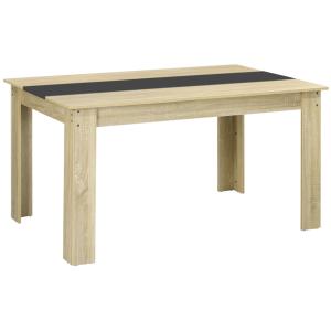 Table à manger rectangulaire 6 personnes aspect chêne clair…