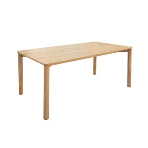 Table à manger rectangulaire bois d'hévéa et placage chêne…