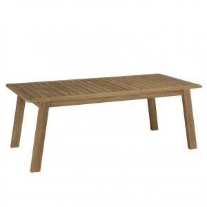 Table à manger rectangulaire de jardin en acacia L200
