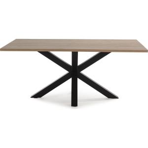 Table à manger rectangulaire effet bois naturel 180 cm