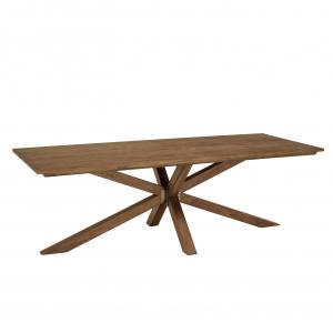 Table à manger rectangulaire en bois teck recyclé L240