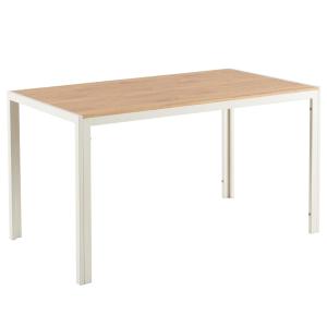 Table à manger rectangulaire en MDF blanc