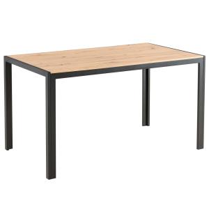 Table à manger rectangulaire en MDF noir