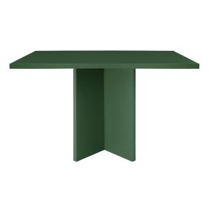 Table à manger rectangulaire laquée en MDF de 3cm Vert Cèdr…