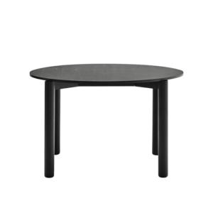 Table à manger ronde 120 cm en bois ATLAS noir 120x120x75cm