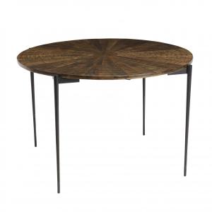 Table à manger ronde 120 cm en bois recyclé D120