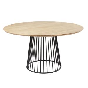 Table à manger ronde 4/6 personnes en manguier et acier D14…