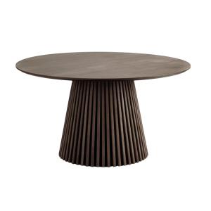 Table à manger ronde 4/6 personnes ø140 cm chêne fumé
