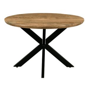 Table à manger ronde 4 personnes 130 cm en bois massif