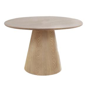 Table à manger ronde 4 personnes ø120 cm frêne naturel
