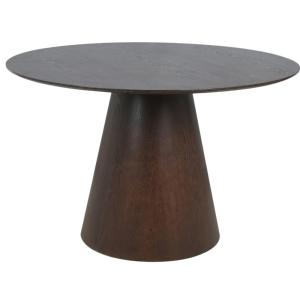 Table à manger ronde 4 personnes ø120 cm noyer