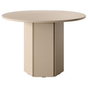 Table à manger ronde beige 110 cm