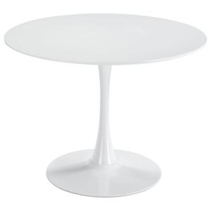 Table à manger ronde design moderne, Blanc