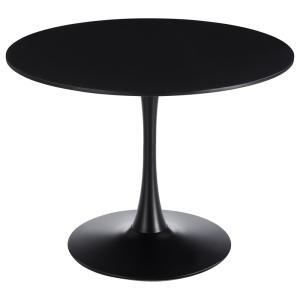Table à manger ronde design moderne, Noir