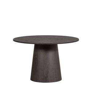 Table à manger ronde en bois D120 cm bois foncé