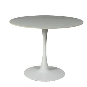 Table à manger ronde ISA en pierre, 4/5personnes, D.100 cm/…