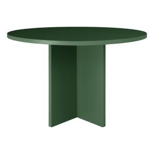 Table à manger ronde laquée en MDF de 3cm Vert Cèdre 120cm…