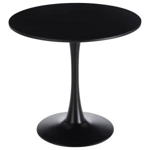 Table à manger ronde, noir