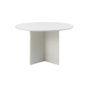 Table à manger ronde ø110 cm bois strié