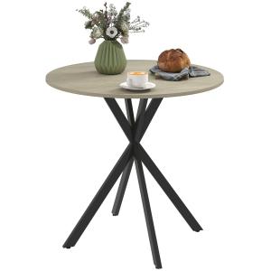 Table à manger ronde pour 2 personnes piètement croisé en a…