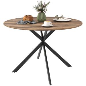 Table à manger ronde pour 4 personnes piètement croisé en a…