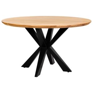 Table à manger ronde Swiss Edge finition couleur bois d'aca…