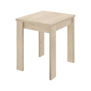 Table à rallonge effet bois beige 67x67 cm