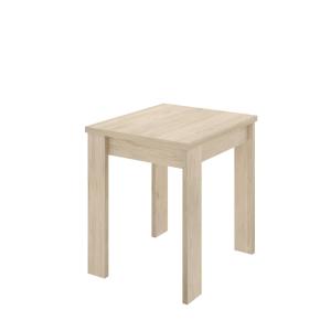 Table à rallonge effet bois beige 84x67 cm